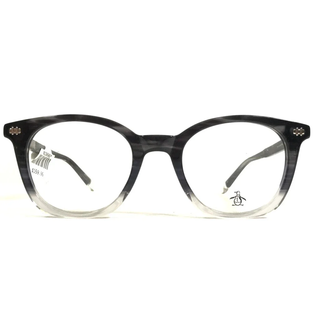 Penguin Eyeglasses Frames THE LOCKE RK Black Gray Arnel Johnny Depp 49-21-140
